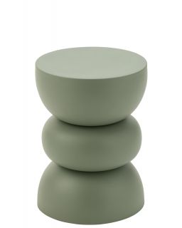 Table Gigogne Lise En Fer Verte ,32x32x43,5cm