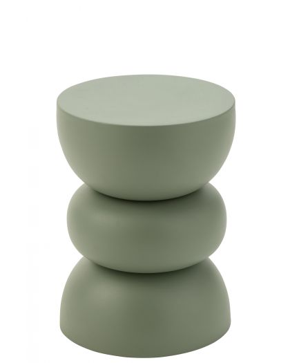 Table Gigogne Lise En Fer Verte ,32x32x43,5cm