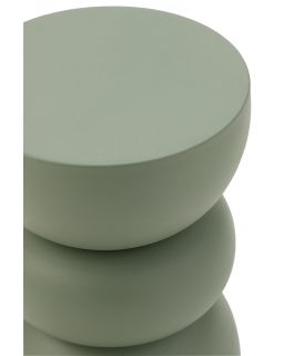 Table Gigogne Lise En Fer Verte ,32x32x43,5cm