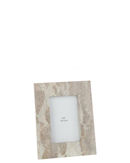 Cadre Photo 10X15 Mabre Beige Small ,23x18x2cm