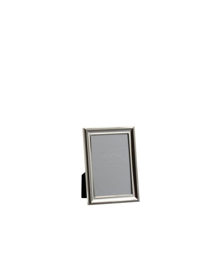 Cadre Photo Classique 10X15 Metal Argent Small ,12,5x18x1,5cm