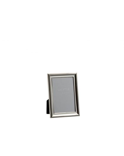 Cadre Photo Classique 10X15 Metal Argent Small ,12,5x18x1,5cm
