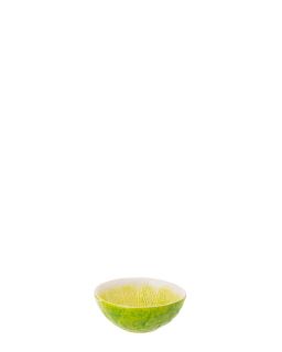 Bol Citron Vert Dolomite Vert/Blanc ,15x15x6cm