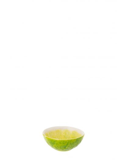 Bol Citron Vert Dolomite Vert/Blanc ,15x15x6cm