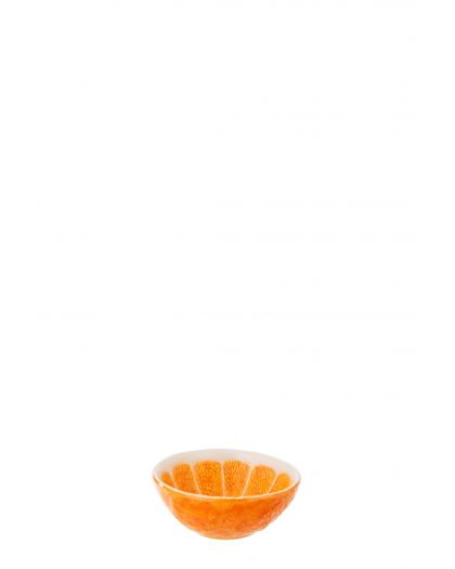 Bol Orange Dolomite Orange/Blanc ,15x15x6cm