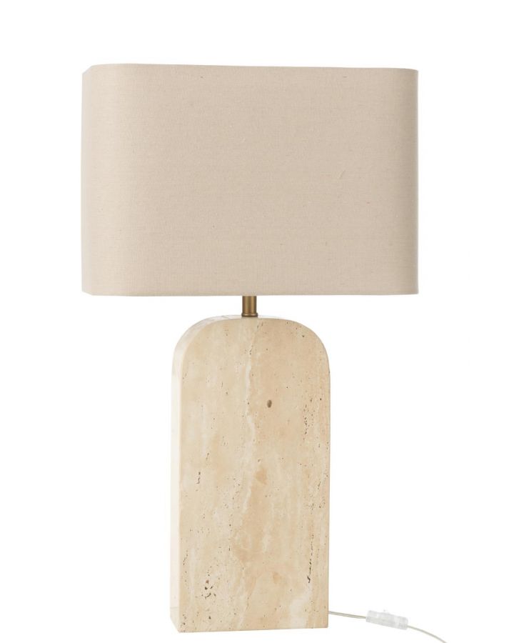 Lampe Travertin Beige ,40x20x71cm