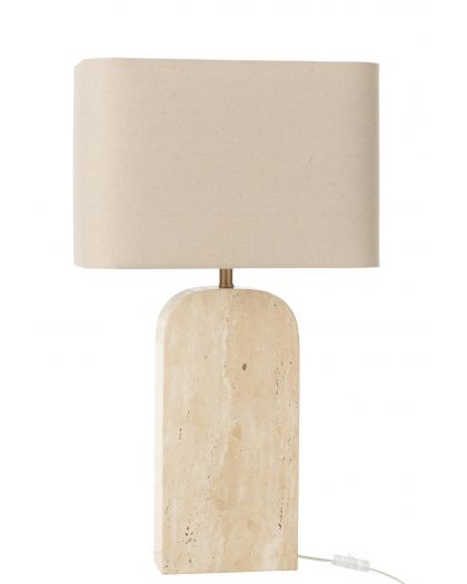 Lampe Travertin Beige ,40x20x71cm