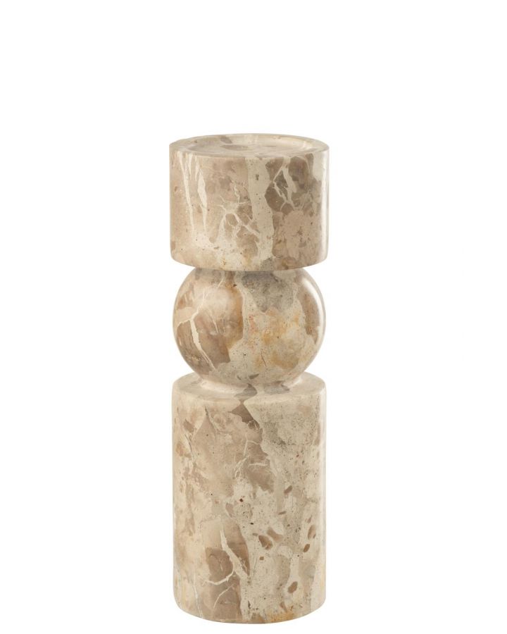 Chandelier Marbre Beige Large ,9x9x30cm