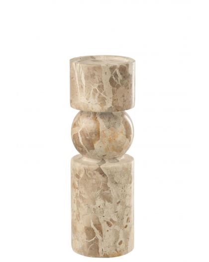 Chandelier Marbre Beige Large ,9x9x30cm
