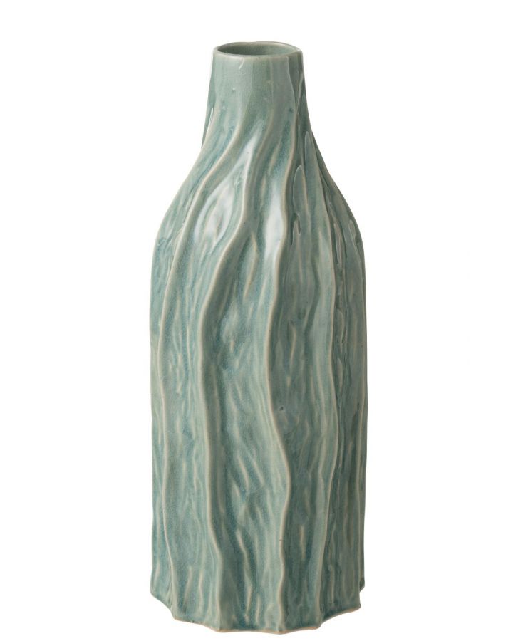 Vase Richard Porcelaine Bleu ,16x16x42cm