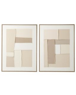 Tableau Amy Bois De Pin Multicolore Assortiment De 2 ,82,4x62,4x4,5cm