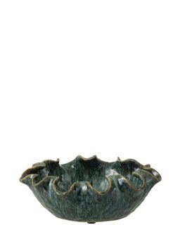 Plateau Décoratif Ronny Irrégulier Argile Bleu ,33x28,5x11,5cm