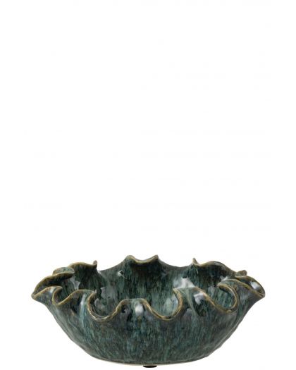 Plateau Décoratif Ronny Irrégulier Argile Bleu ,33x28,5x11,5cm