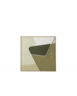 Tableau Géométrique Mdf Multicolore Assortiment De 2 ,50x50x3,2cm