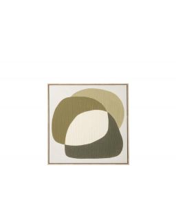 Tableau Géométrique Mdf Multicolore Assortiment De 2 ,50x50x3,2cm