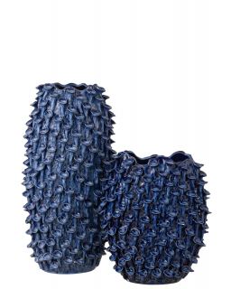 Vase Yari Argile Bleu Small ,27x15x32cm