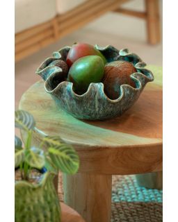 Plateau Décoratif Ronny Irrégulier Argile Bleu ,33x28,5x11,5cm