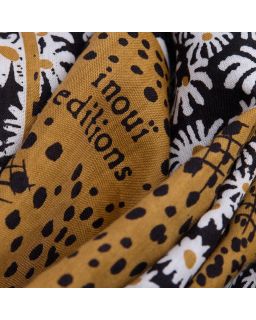 Carre 65 Pampa 55% Coton 45% Tencel Noir Taille 65X65 Cm