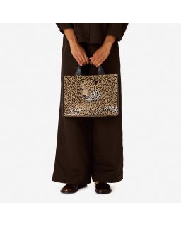 Sac Nomade Felis Beigecorps Cotonanse Cuir Finitions Cuir Taille 33X24X12 Cm