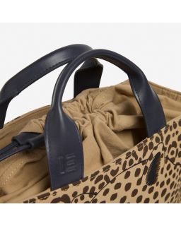 Sac Nomade Felis Beigecorps Cotonanse Cuir Finitions Cuir Taille 33X24X12 Cm