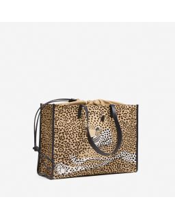 Sac Shopping Felis Beigecorps Cotonanse Cuir Finitions Cuir Taille 30.5X40X16.5