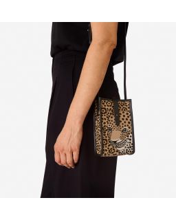 Etui Caprice Felis Beigecorps Coton Anse Cuir Finitions CuirTaille 17X11.5X5.5