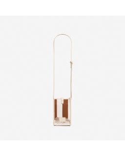 Etui Caprice Poseidon Marron Corps Coton Anse Cuir Finitions CuirTaille 17X11.