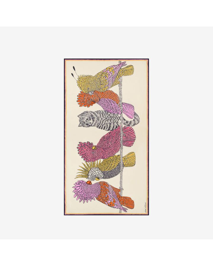 Etole 100 Caracat 100% Coton Blanc Taille 100X190 Cm