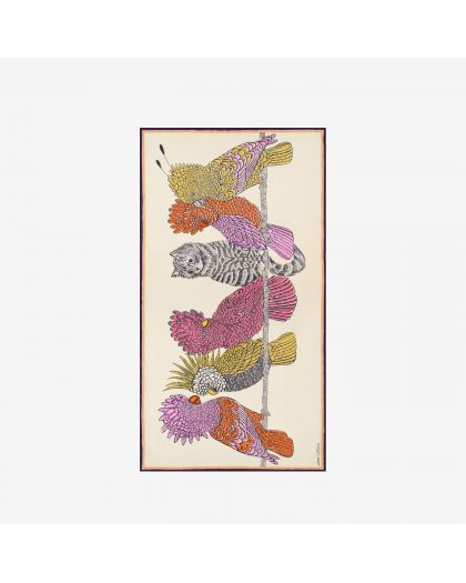 Etole 100 Caracat 100% Coton Blanc Taille 100X190 Cm