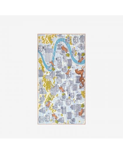 Etole 100 Rome 72% Coton 28% Soie Gris Taille 100X190 Cm