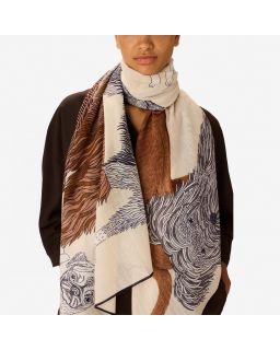 Etole 100 Cotton Toutou 100% Coton Blanc Taille 100X190 Cm