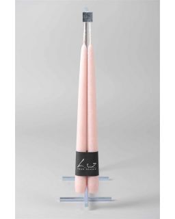 Luz Your Senses Velours Ø2,2Xl30Cm Paire De Bougies De Table VeloursTaupe