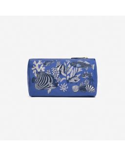 Trousse Taille M Neptune Bleucorps 100% Polyester Finitions CuirTaille 30X17X1