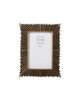 Cadre Ines Noir/Dore 10X15 Cm