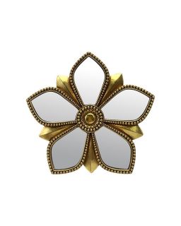 Deco Murale Fleur Miroir 20,5Cm