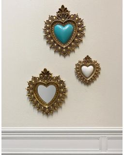 Deco Murale Ex-Voto Miroir 21,5X24Cm