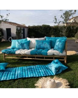 Coussin 45X45Cm Recif Turquoise