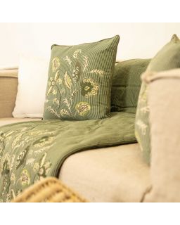 Coussin 45X45Cm Shanti Oil Green