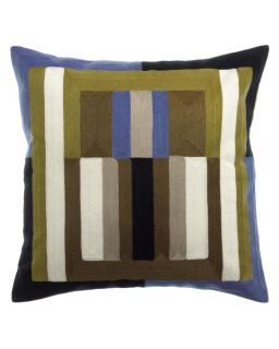 Coussin Brode Jason Couleurcedre, Taille 45X45X10Cm