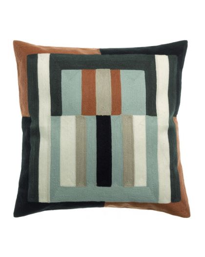 Coussin Brode Jason Couleurciel, Taille 45X45X10Cm