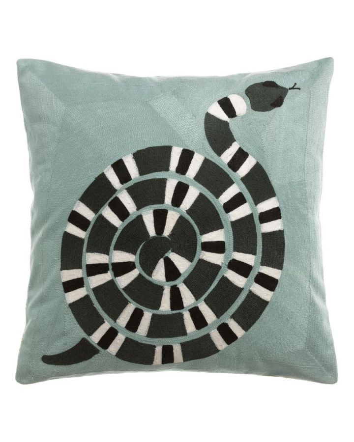 Coussin Brode Yoka Couleurciel, Taille 45X45X10Cm