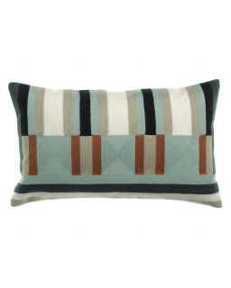 Coussin Brode Jason Couleurciel, Taille 30X50X10Cm