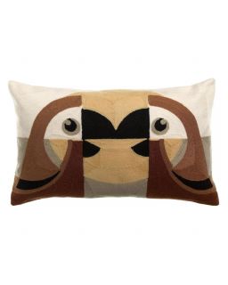 Coussin Brode Loro Couleurnaturel, Taille 30X50X10Cm