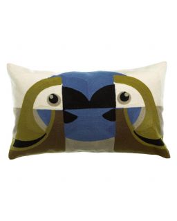 Coussin Brode Loro Couleurcedre, Taille 30X50X10Cm