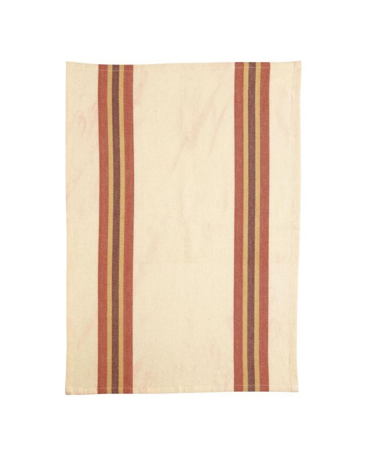 Torchon Recycle Yuna Couleurterracotta/Naturel, Taille 50X70X10Cm