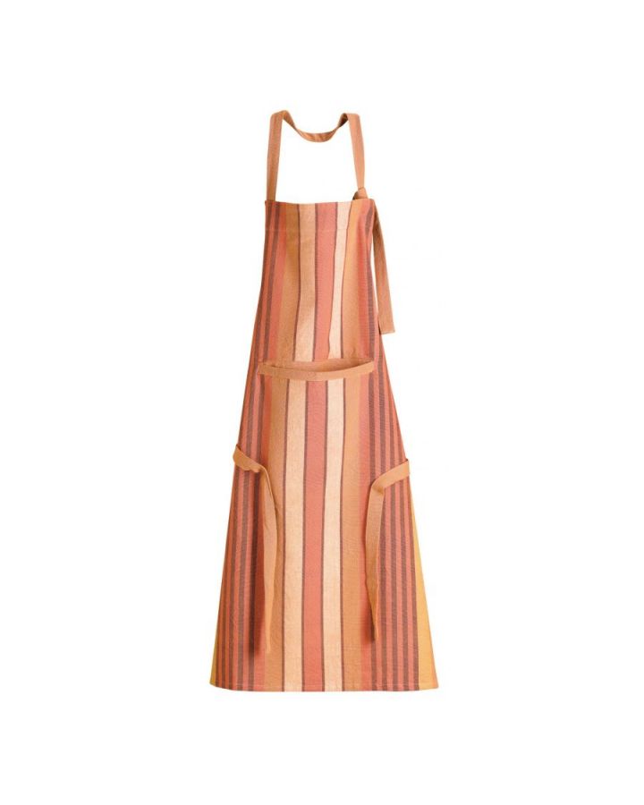 Tablier Recycle Yuna Avec Poche Couleurterracotta, Taille 72X85X10Cm