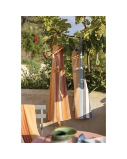 Tablier Recycle Yuna Avec Poche Couleurterracotta, Taille 72X85X10Cm