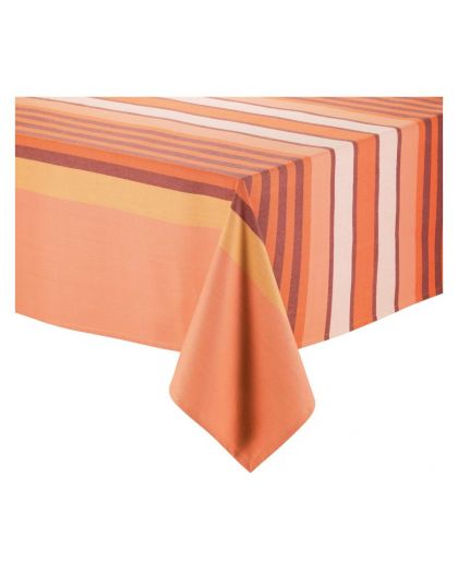 Nappe Recyclee Yuna Enduite Couleurterracotta, Taille 170X170X10Cm