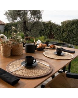 Set Rond 35Cm Tamatave Taupe