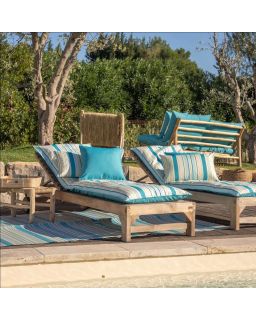 Coussin 45X45Cm Biscarosse Turquoise